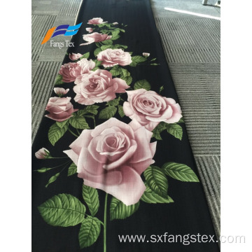 100% Polyester British Line Flower Printed Dress Fabric